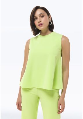 Solid Sleeveless Classic Top -Sale