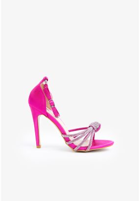 Iconic Crystal Embellished Knotted Heels