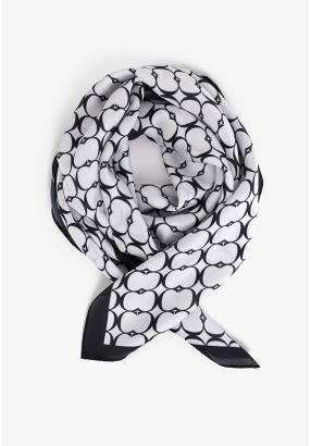 Printed Monogram Scarf