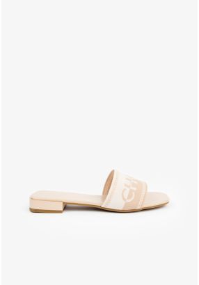 Choice Branded Two-Toned Flat Slides