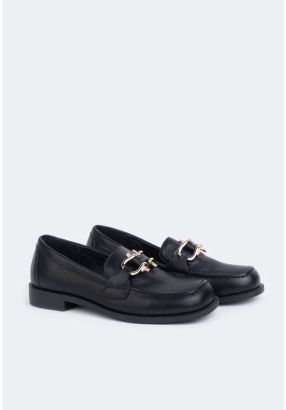 Embellished Square Toe Loafers