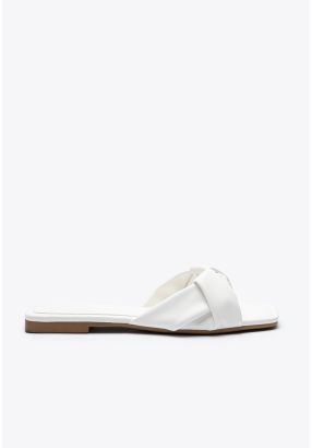 Twisted Single Band Strap Flat Sandals -Sale