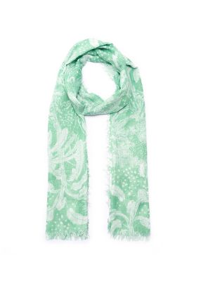 Tassel Trimmed Printed Scarf