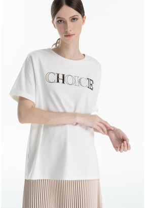 Choice Stitched Solid T-Shirt -Sale
