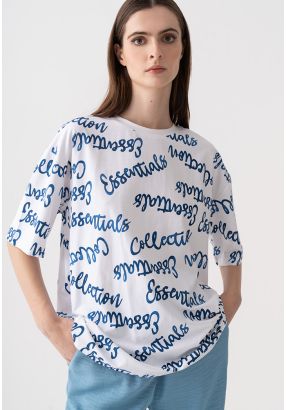 All-Over Printed Oversized T-Shirt