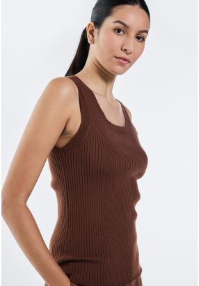 Basic Solid Ribbed Top