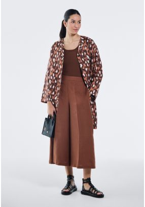 Solid Culottes Trousers