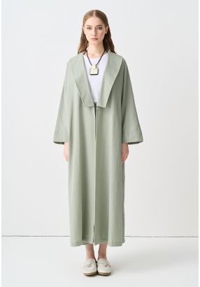 Textured Oversized Solid Abaya