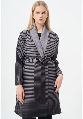 Contrast Oversize Pleated Jacket