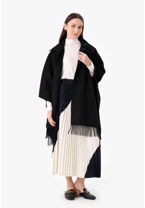 Accordion Pleated Maxi Flared Skirt -Sale