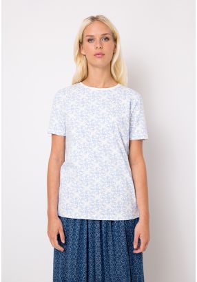 Contrast Monogram Print T-Shirt