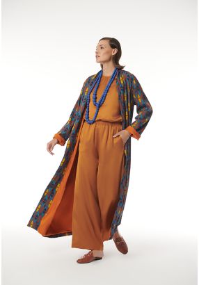 Abstract Rose Mirrored Patterned Maxi Abaya -Sale