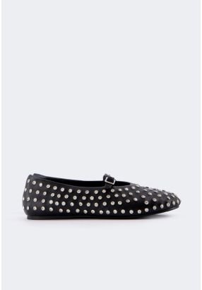 Crystal Embellished Flat Ballerinas