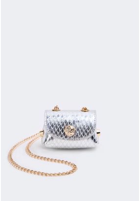 Textured Micro Metallic Crossbody Bag