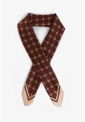 Chic Square Monogram Scarf