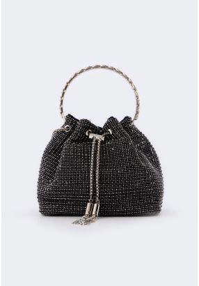 Crystal Bucket Bag