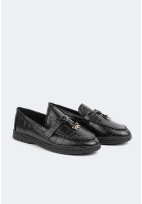 Textured Loafers