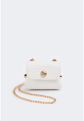 Textured Micro Crossbody Bag