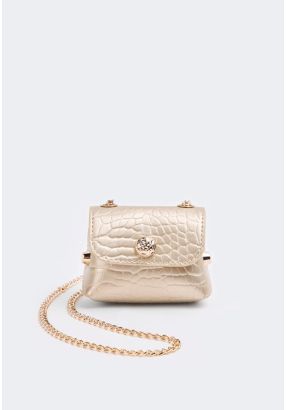 Textured Micro Crossbody Bag