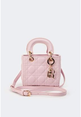 Embroidered Quilted Handbag