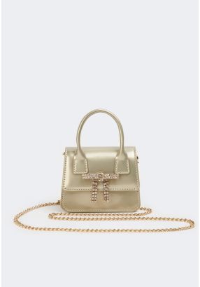 Crystal Bow Mini Crossbody Bag