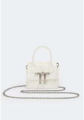 Crystal Bow Mini Crossbody Bag