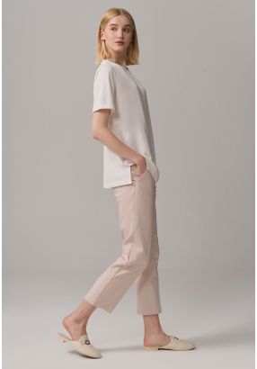 Solid Straight Fit Trouser