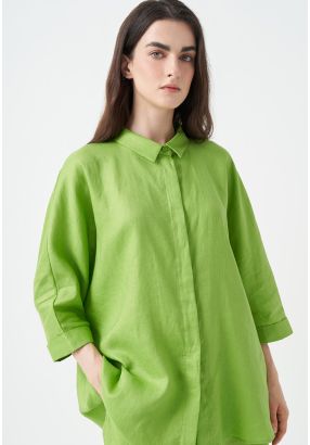 Basic Three Quarter Dolman Sleeves Shirt