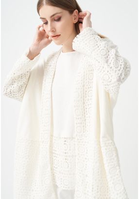 Long Sleeves Crochet Jacket