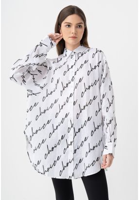 Long Sleeves Logo Printed Shirt