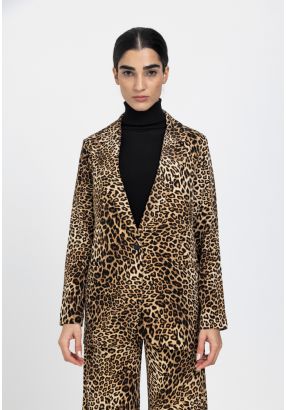 Leopard Printed Bold Blazer