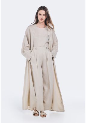 Basic Oversized Linen Abaya
