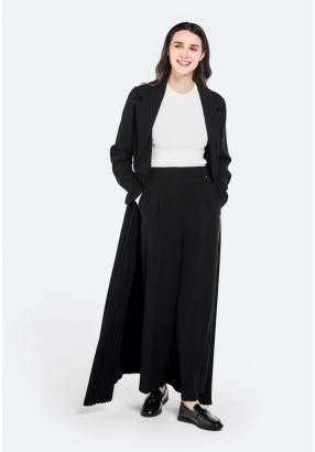 Solid Wide Leg Trousers