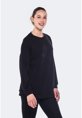 Embossed Rubber Print Sweatshirt