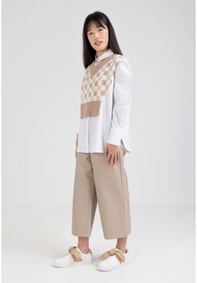 Solid PU Leather Trouser