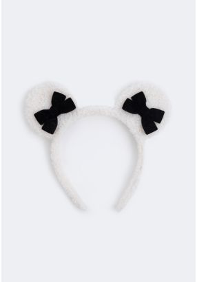 Shearling Bow Hairband