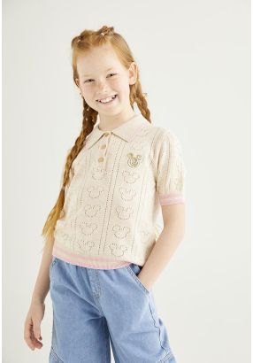Mickey Pattern Knitted Top