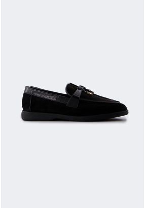 PU Leather Detailed Loafers