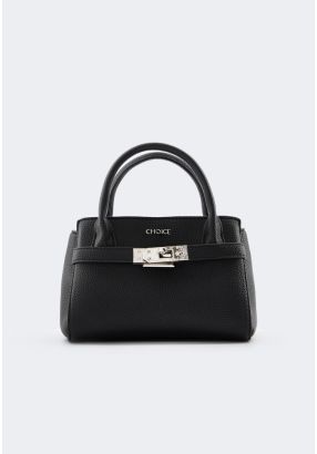 Iconic Metallic Turn lock Handbag