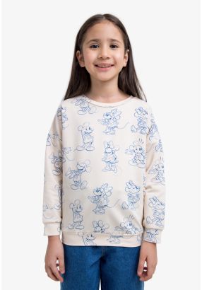 Mickey Printed Long Sleeves Top