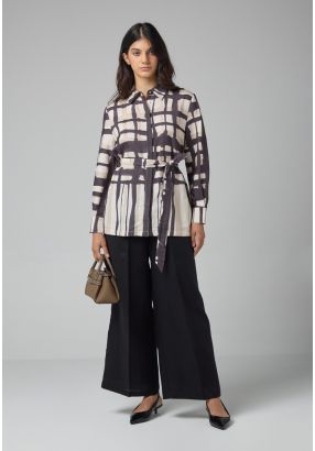 Solid Wide Legs Trousers