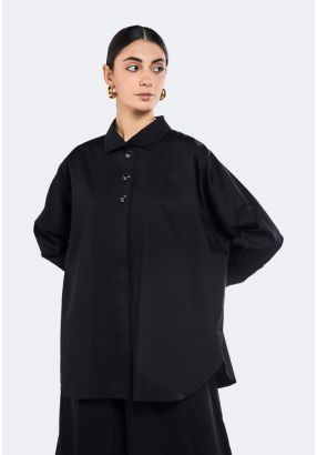 Solid Drop Shoulder Shirt