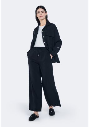 Straight Cut Solid Trousers