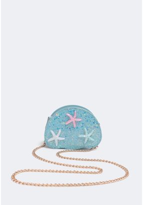 Starfish Embellished Crossbody Bag