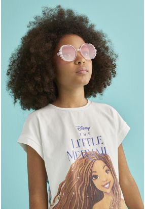 Little Mermaid Two Faced Embellished T Shirt