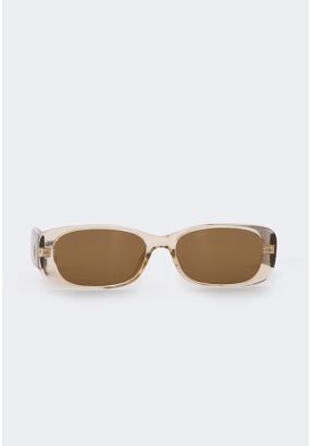 Oval Tortoiseshell Frame Sunglasses