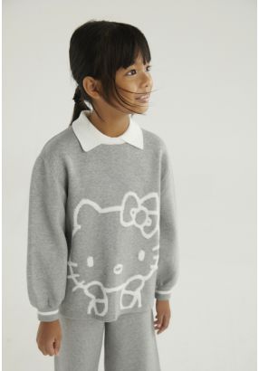 Hello Kitty Textured Jumper