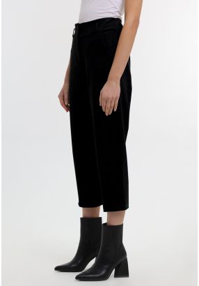 Washout Straight Leg Textured Formal Trouser -Sale