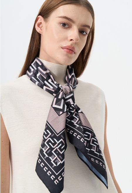 All Over Printed Square Scarf