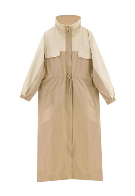 Two Tone Maxi Trench Coat -Sale
